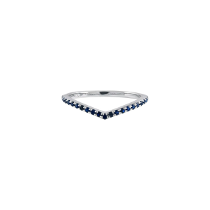 Anillo de Zafiro Azul en Plata de Ley 92.5 KLSR-11788 - Product Image 1