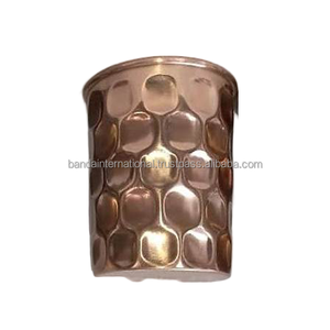 Vaso de Cobre Puro Martillado con Acabado Negro y Pulido para Beber y Uso en la Cocina, Vaso de Cobre Antiderrames - Product Image 5