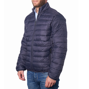 Wholesale Custom Made Men's Waterproof Puffer Jacket <b>Top</b> Selling Latest Design Zipper Closure Breathable Polyester Puffer Jacket - Product Image 2