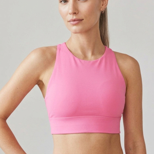 Ropa Deportiva Personalizada, Sujetador Deportivo para Correr, Top Corto de Compresión con Cuello Redondo para Mujer, Sujetador Deportivo Ligero con Espalda Cruzada y Soporte Alto - Product Image 5