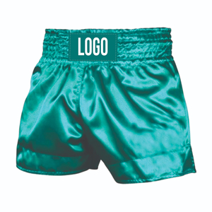 Shorts de boxe Muay Thai unisexes durables en polyester/coton de qualité supérieure, respirants et à séchage rapide, avec logo personnalisé, entièrement personnalisables pour le sport - Product Image 6
