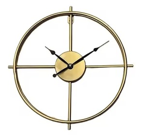 <b>Modern</b> Black Metal <b>Wall</b> <b>Clock</b> Abstract Design Quartz Analog 60cm Oversized Industrial Style Living Room <b>Clock</b> For Gifting Use - Product Image 4