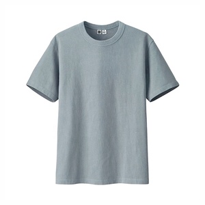 Unisex 100% Cotton <b>Blank</b> Oversized T-Shirt 260G Heavy <b>Weight</b> Custom 3D Logo Men's T-Shirt - Product Image 2