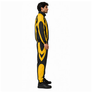 Top Selling Heavyweight 100% Cotton <b>Zipper</b> <b>Jacket</b> & Trouser Waterproof Windbreaker Tracksuit for Men - Product Image 4
