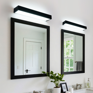 COMBO WT-207-BK Modern <b>Vanity</b> Mirror Wall Lamp with <b>LED</b> Lights Waterproof Dimmable 8W/12W Living Room Use 3-Year Warranty - Product Image 2