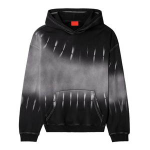Sudadera con Capucha Corta Retro Personalizada, Nueva y Popular 2026, 100% Algodón, Forro Polar Transpirable y Ecológico, 350g, para Hombre, Otoño, Gruesa - Product Image 2