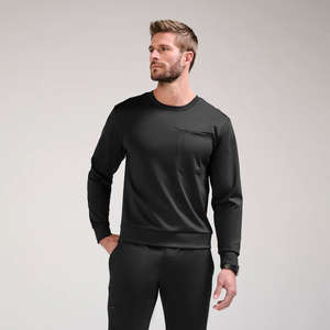 Tenues médicales personnalisées unisexes à manches longues, col rond, anti-poussière et antistatiques pour infirmières et personnel hospitalier - Product Image 2