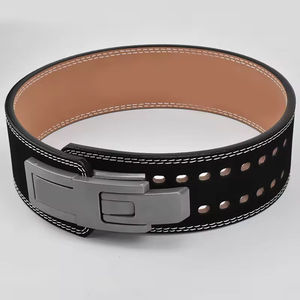 Custom Logo Cowhide Breathable High Quality Gym Belt for Fitness Unisex <b>Back</b> <b>Support</b> Squat Lever Weightlifting Powerlifting - Product Image 2