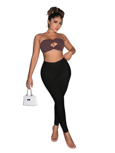 Advanced Fit High Waist Knitted Women Leggings Set Breathable Durable Eco-Friendly Created by Top Tier Apparel Manufacturers - Product Image 4