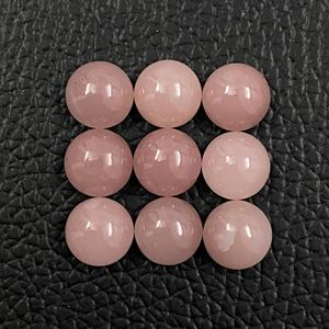 Cabochon rond lisse en quartz guava naturel de 8 mm, pierre précieuse en vrac de haute qualité, pierre de quartz rose provenant d'un fabricant grossiste - Product Image 3