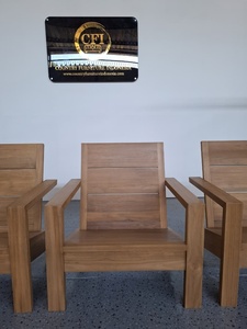relax teak <b>wood</b> chair garden full <b>solid</b> - Product Image 2