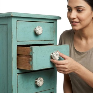 Ba <b>Ceramic</b> Clock <b>Knob</b> Round Porcelain Cabinet Handle Modern Design Durable Kitchen <b>Drawer</b> - Product Image 4