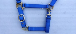 Cabestro de cuerda de nailon duradero atado a mano para caballos, estilo silla de montar inglesa, ajustable, ligero, para entrenamiento. - Product Image 2