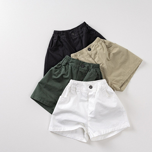 Mid Elastic Waist 100% Cotton <b>Woven</b> <b>Men</b> <b>Shorts</b> Breathable Casual Sports Front Logo Pockets Drawstring Closure OEM Wholesale - Product Image 5