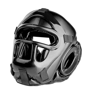 ราคาขายส่ง RTS สินค้ามาใหม่ คุณภาพสูง หมวกป้องกันศีรษะสำหรับฝึกซ้อมมวย ระบายอากาศได้ดี ดีไซน์ปรับแต่งได้ หนัง PU รุ่น AI-HG-10 - Product Image 3