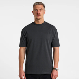 Camiseta de Hombre de Marca Sorpresa al por Mayor, 250 g/m², Diseño Personalizado, Peso Pesado, Oversize, 100% Algodón, Cuello Redondo, Antipilling, Estilo Casual Elegante - Product Image 2
