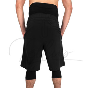 Pantalones Cortos Deportivos Casuales Musulmanes Awrah para Hombre, de Alta Calidad, Cintura Elástica, Sólidos, Transpirables, para Entrenamiento, Modestos, Hasta la Rodilla - Product Image 3