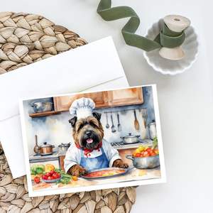 Bouvier Des Flandres the Chef Tarjetas de felicitación Paquete de 8 Whimsical A7 Tamaño 5x7 Tarjetas de notas en blanco con sobres - Product Image 2