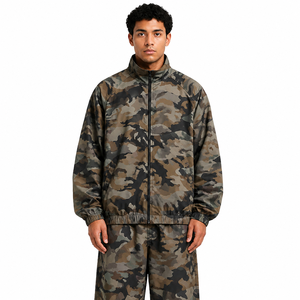 Custom Men <b>Camouflage</b> <b>Tracksuit</b> Full Length 100% Polyester Zipper Fly Side Pockets Casual Autumn Wear - Product Image 3