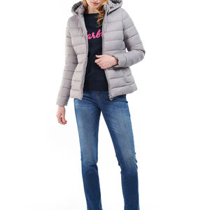Veste matelassée courte pour femme, style streetwear, pour l'hiver, légère, chaude et imperméable. - Product Image 3