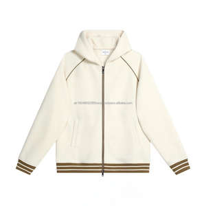 Sudaderas y sudaderas para hombre con logotipo personalizado de alta calidad de 380gsm de lana gruesa y pesada de manga larga en blanco de gran tamaño, ropa de calle lisa - Product Image 3