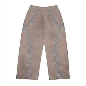 Survêtement coupe-vent vintage en nylon pour homme avec bandes réfléchissantes, veste et pantalon, logo numérique personnalisé, vente en gros OEM - Product Image 5