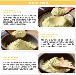 Poudre de banane de qualité alimentaire, extrait d'inuline séché par pulvérisation, saveur naturelle biologique, extrait végétal toutes saisons - Product Image 5