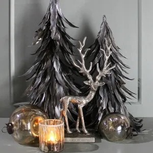 Contemporary Iron Sculpture Handmade Elegant Luxury Home DecorGold-Plated Lead Deer Figurine Casting Animal Sculpture Home Decor - Product Image 4
