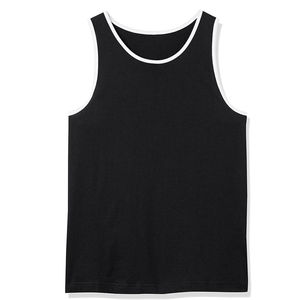 Débardeur Homme Personnalisé avec Logo, Bordure Contrastante, Tissu Suédé, Gilet Décontracté pour la Gym - Product Image 5
