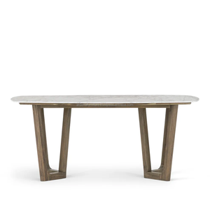 Juego de Mesa de Comedor Rectangular de Madera Minimalista Moderno de Ardena Furniture, Muebles de Comedor para Casa de Campo, Villa, Escuela, Parque, Hotel - Product Image 2