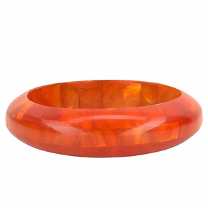 Cuenco decorativo de resina de alta calidad con material duradero y diseños únicos para la sala de estar por blossom craft india - Product Image 1