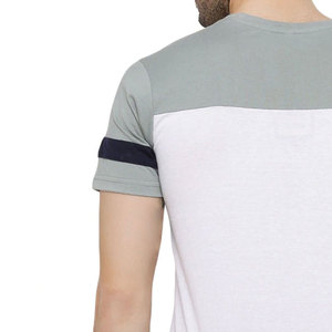 T-shirt en coton pour homme, faible MOQ et logo personnalisé, tissu doux et respirant, style streetwear personnalisé - Product Image 3