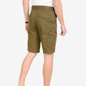 OEM Service Low MOQ Mens 100% Cotton Cargo Shorts Stylish Casual with Multiple Pockets Breathable Eco-Friendly Wholesale - Product Image 2