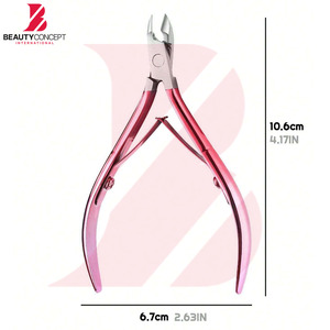 ที่ตัดหนังกำพร้าสีชมพูเคลือบอย่างดี ทำจากสแตนเลส พร้อมฝาครอบป้องกัน ใช้กำจัดหนังกำพร้าและผิวหนังที่ตายแล้ว อุปกรณ์ตกแต่งเล็บอย่างแม่นยำ - Product Image 5