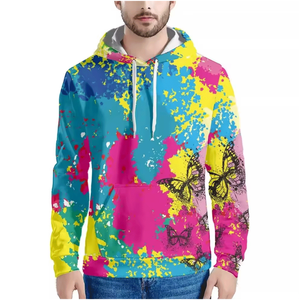Sweat à capuche unisexe surdimensionné pour homme, style streetwear, avec logo de marque personnalisé, tissu polaire épais, écologique et imperméable, 300g - Product Image 4