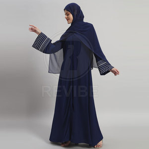 Lightweight Breathable Elegant <b>Women</b> <b>Abaya</b> Floor Length Long Sleeves High Quality for All Seasons - Product Image 2
