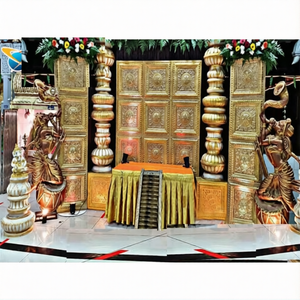 Panneaux de scène pour événements de mariage hindoues, toile de fond de scène pour grandes fêtes, décors uniques pour cérémonies de mariage, Texas - Product Image 1