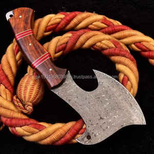 MS-Factory Industrial de alta calidad de acero de Damasco Tomahawks Uso multiusos Mango de acero de Damasco personalizable Diseño popular - Product Image 2