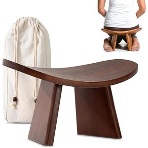 Handcrafted Pine <b>Wood</b> Ergonomic Kneeling <b>Bench</b> with <b>Storage</b> - Wholesale - Product Image 3