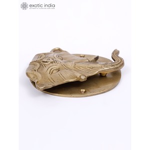 ที่เคาะประตูทำด้วยมือทำจากทองเหลืองขนาด5นิ้วลายพระพิฆเนศดีไซน์ไม่เหมือนใครสำหรับตกแต่งบ้านตกแต่งผนังและของให้เป็นของขวัญ - Product Image 2