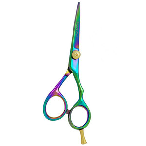 High Quality German Stainless Steel Professional Salon <b>Barber</b> Scissors Multi-Color Gold Adjustment Screw Sharp <b>Blade</b> Hair - Product Image 4