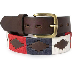 Cinturón de Polo de Cuero Resistente para Montar a Caballo, Material Cómodo, Hebilla Ajustable, Cinturón de Polo Clásico - Product Image 1