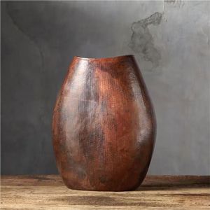 Jarrón de Cobre Martillado Hecho a Mano, Decoración Rústica Moderna para el Hogar, Acabado con Pátina Vintage, Centro de Mesa Floral, Decoración para Mesa - Product Image 1