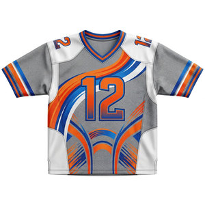 Servicio OEM, Jersey Personalizado de Fútbol Americano para Hombre y Mujer, Malla Corta Estampada, Sublimación, Transpirable, Secado Rápido - Product Image 1