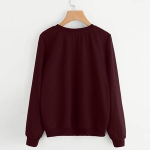 Sudadera informal de manga larga, estilo nuevo, talla grande, 100% algodón, para hombre y mujer - Product Image 3