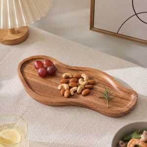 Plateau de service artisanal en bois d'acacia au design moderne pour bijoux, idéal pour mariages, Diwali, présentoir décoratif de bougies, salle de bain - Product Image 6
