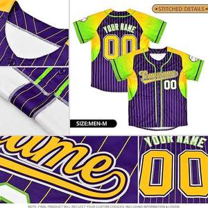 Maillot de baseball vert personnalisé en Spandex/Coton/Bambou, séchage rapide, respirant, avec nom et numéro d'équipe personnalisés, impression par sublimation, boutonnière - Product Image 3