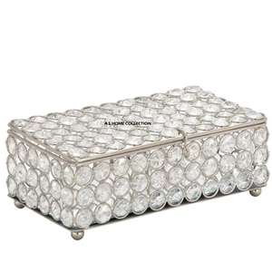 Boîte à bijoux en laiton plaqué or avec pierres précieuses en résine, organiseur de commode pour présentation de cadeaux de mariage au meilleur prix - Product Image 3