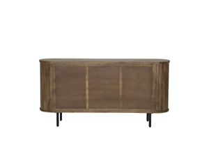 Eco-Friendly Solid Wood Modern Fluted Door <b>Sideboard</b> with Drawer <b>Storage</b> for Living Room Bedroom Home Furniture - Product Image 5