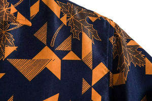 Chemise Hawaïenne Imprimée à Rayures Florales en Popeline 100% Coton pour Hommes, Nouveau Look OEM Fashion Beach - Product Image 4